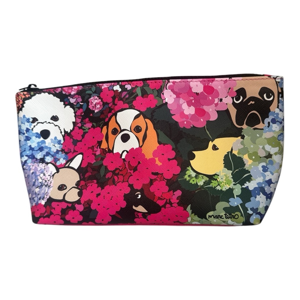 MARC TETRO Dog Floral Cosmetic Bag